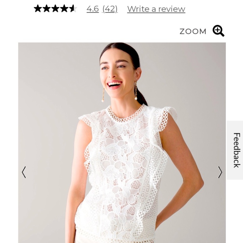 Sleeveless ruffle mixed lace top